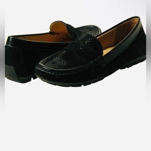 VANELi NWOT Suede Assia Black Loafers , 6 1/2